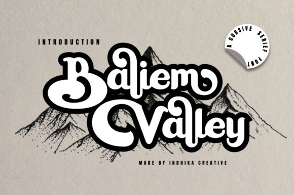 Baliem Valley: A Retro Display Font That Feels Like Finding Vintage Stationery