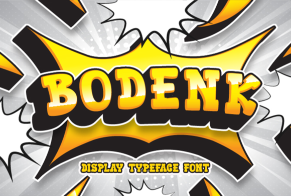 Bodenk: A Bold Retro Display Font for Handmade Creators