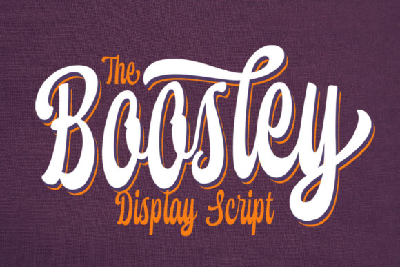 Boosley: A Handwritten Display Font with Quiet Confidence
