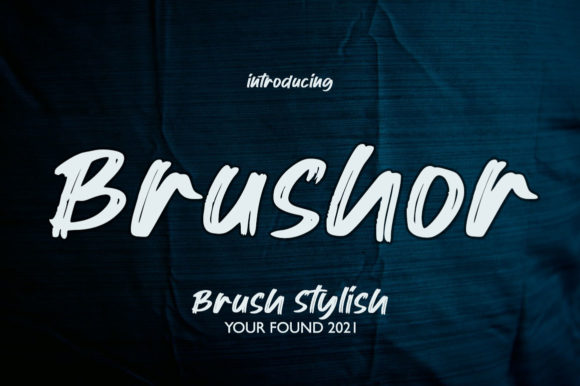 Brushor: A Brushed Display Font That Feels Human