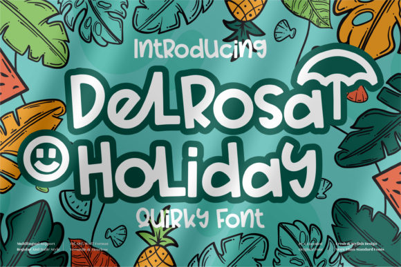 Delrosa Holiday: A Playful Display Font for Authentic Branding