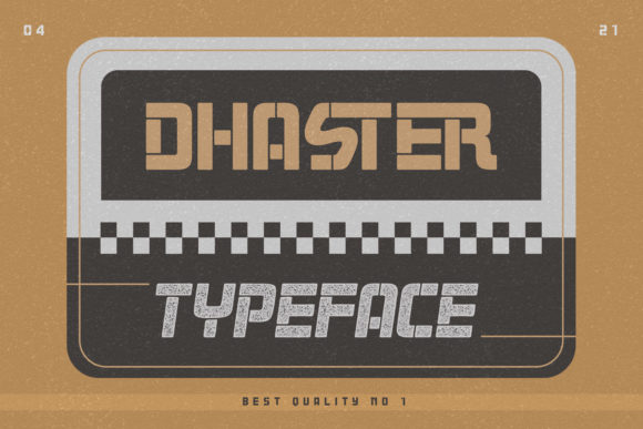 Dhaster: A Bold Display Font That Makes Your Brand Stand Out