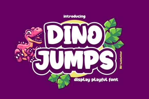 Dino Jumps: A Playful Display Font That Makes Your Brand Feel Joyful & Real