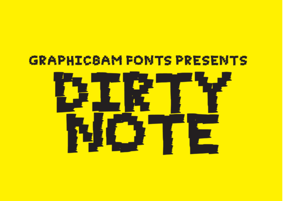 Dirty Note: A Bold Display Font That Commands Attention Online