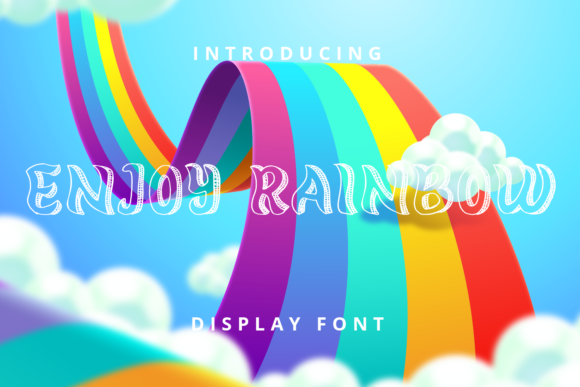 Enjoy Rainbow: A Display Font That Feels Like Sunlight on Paper