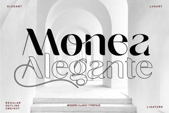Monea Alegante: An Elegant Display Font That Elevates Your Brand