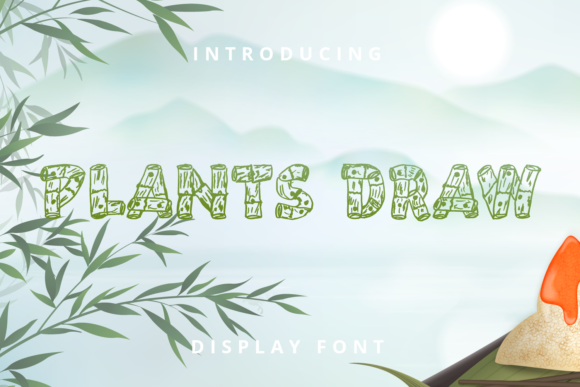 Plants Draw: A Friendly Display Font for Small Business Branding