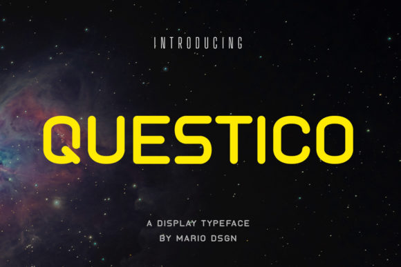 Questico: A Bold Display Font That Makes Handmade Products Shine