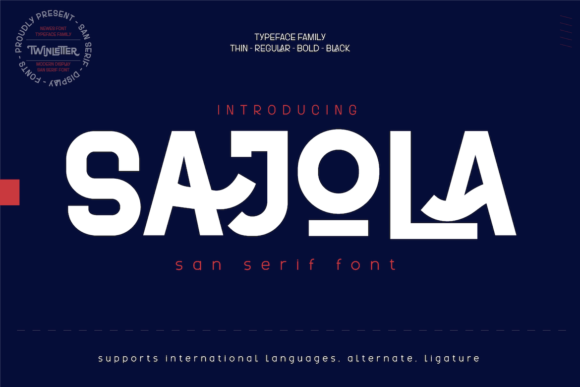 Sajola: A Sharp, Modern Display Font for Digital Branding