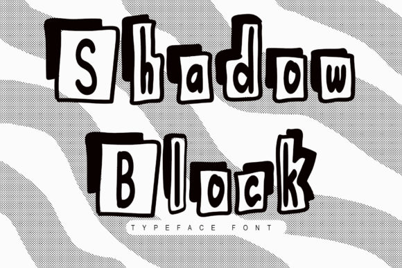 Shadow Block: A Display Font That Cuts Through the Feed