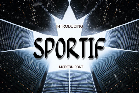 Sportif: A Modern Display Font for Editorial Design