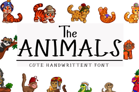 The Animals Display Font for Handmade Charm