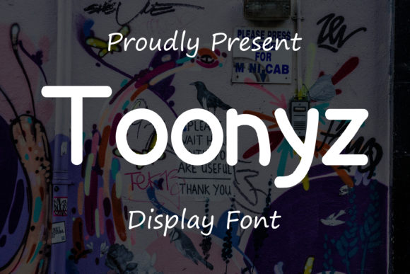 Toonyz: A Playful Display Font for Handmade Labels & Printables
