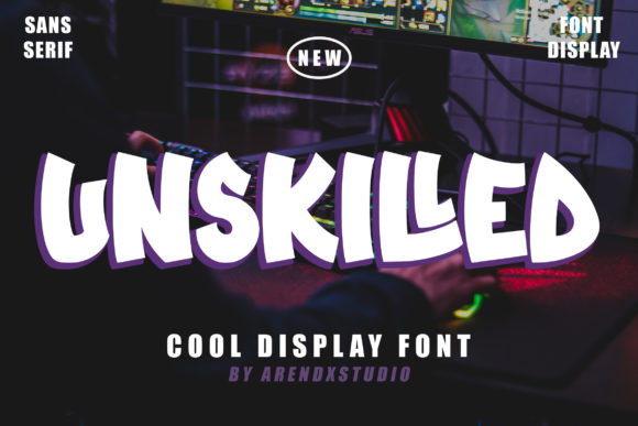 Unskilled Font: A Bold Display Typeface for Campaign Headlines